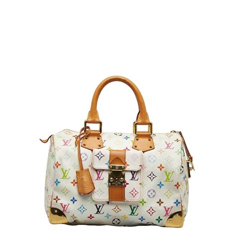 louis vuitton m92643|LOUIS VUITTON 2003 White Monogram Multicolor Speedy 30 .